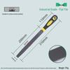 Half-Round Triangle Flat Steel File Set for Woodworking & Metal Grinding, Coarse/Medium/Fine Teeth