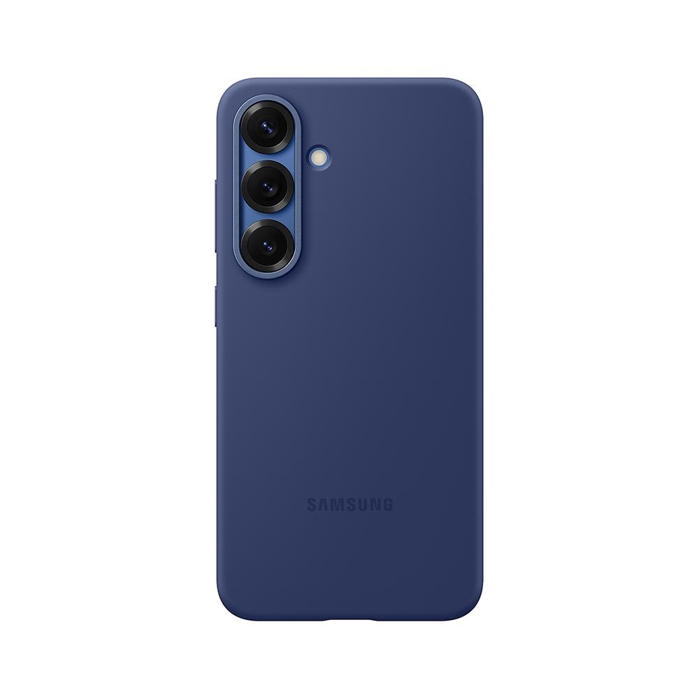 

Оригинальный силиконовый чехол Samsung для Samsung Galaxy S25 S25 Plus S25+ Силиконовый защитный чехол для телефона с шелковистым мягким прикосновением For Galaxy S25+ синий