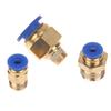 1Pc Pneumatic Air Connector Fitting Pc 4/6/8/10/12/14/16Mm Thread 1/4" 1/8" 3/8" 1/2" 3/4"Hose Fittings Pipe Quick Connectors