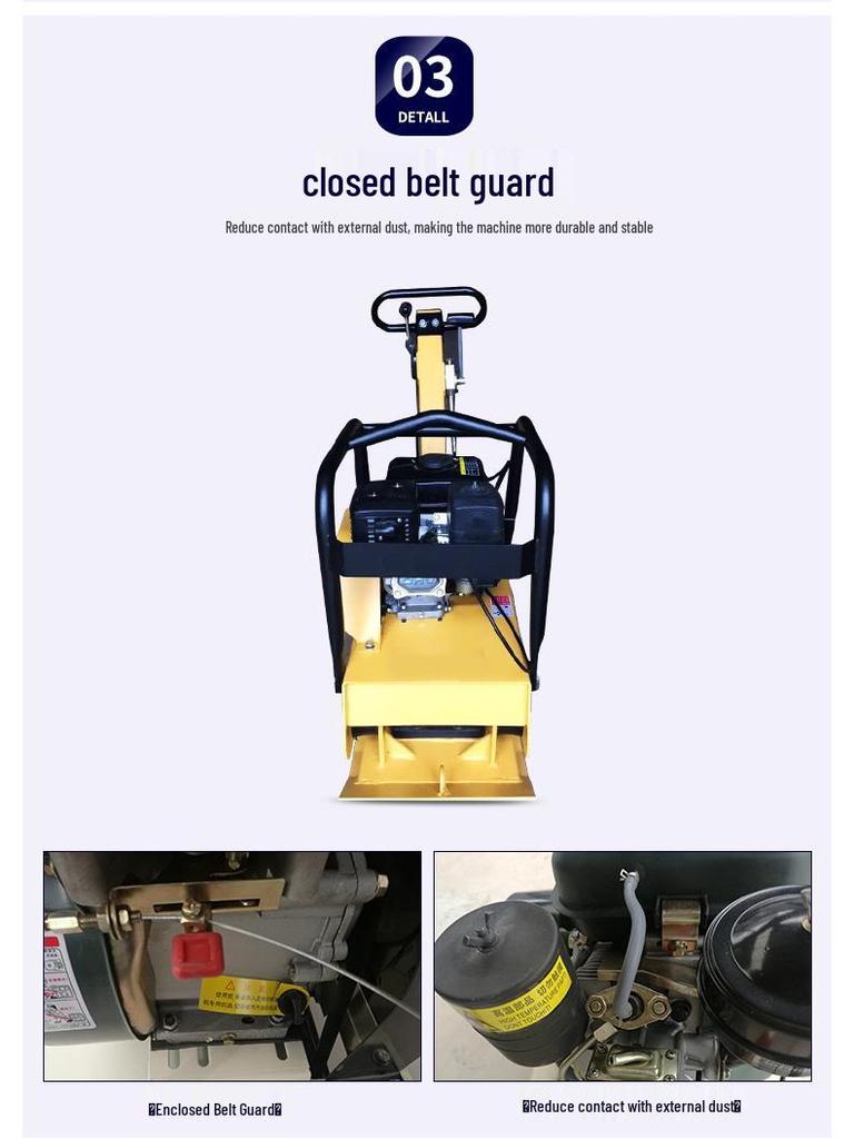 Electric & Gasoline Diesel Plate Compactor: Small Vibrating Rammer for Asphalt Pavement and Soil Compaction