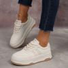 Fashion Women's Thick Bottomed Classic White Sneakers Spring/autumn Fashion Round Toe Lace Up Casual Comfortable Women's Shoes