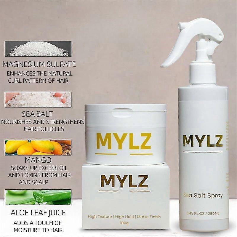 Mylz Sea S.alt Spray for Men - Refreshing Sea Salt Spray and Styling Kit