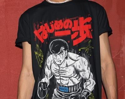 Unisex Hajime No Ippo Anime Tee: Kamogawa Boxing Gym Crew