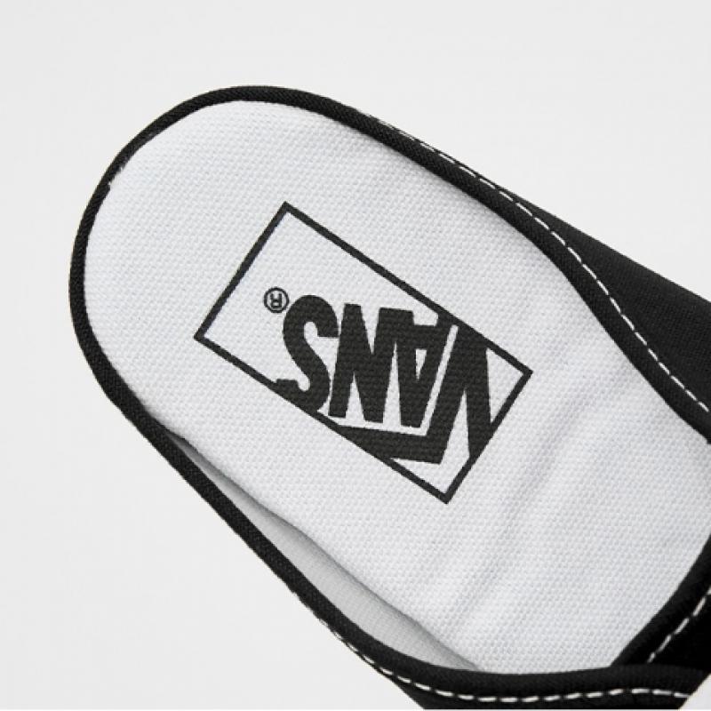 Vans Authentic Mules   Black  True White  Vn0a54f76bt1