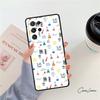 Vintage Seamless Chemistry Laboratory phone case For Samsung Galaxy S24 S25 S23 S22 Ultra Note 10 20 Plus S20 S21 FE Cover