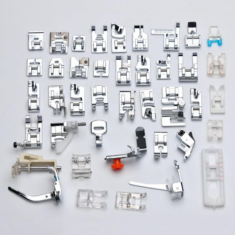 45pcs//set Domestic Sewing Machine Presser Foot Feet for Brother Janome Singer