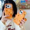 Creative Cartoon Orange Pendant Case for iPhone 14/15/16/17 Pro Max
