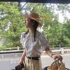 Niche Baocao Flat Edge Flat Top Straw Hat Women's Spring and Summer Travel Sunshade Sunscreen UV Ultraviolet Temperament