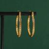 Temperament Zircon Hoop Earrings Shiny  Earrings Elegant Ear Jewelry Accessories Party Clothing Decor