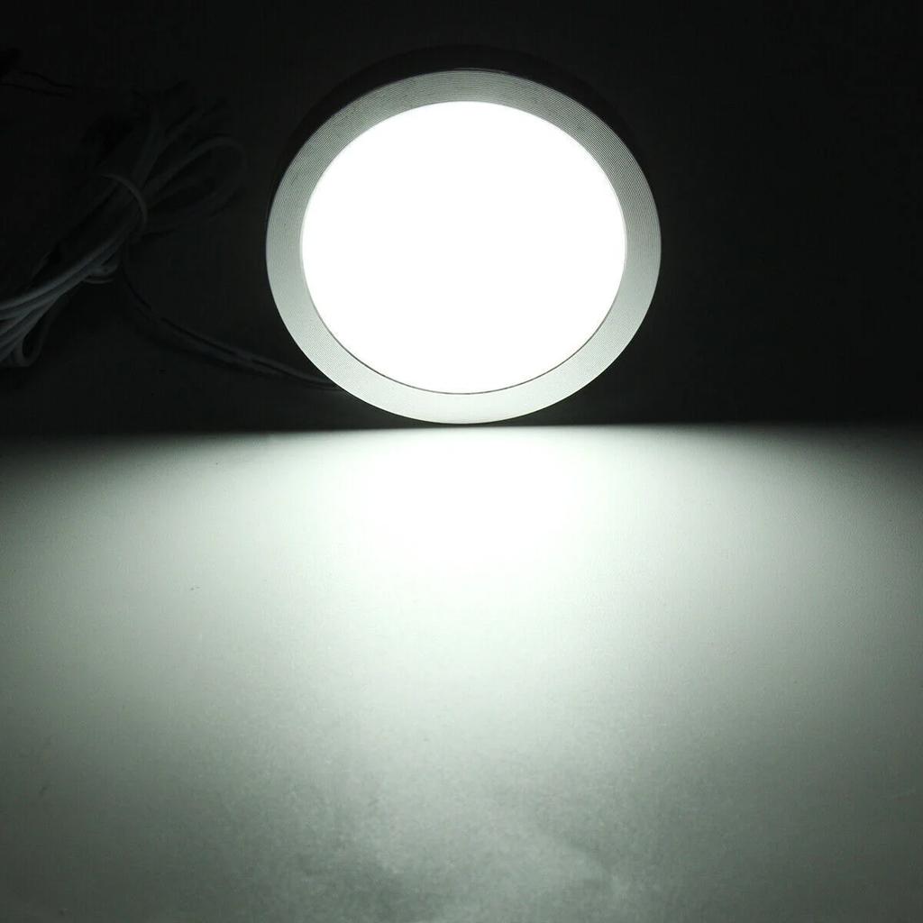 4PCS RV Interior LED Lights Recessed Ceiling Cabinet Lamp Camper Trailer Boat DC 12V Downlight 3000K/4000K/6000K Reading Light
