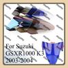 For Suzuki GSXR1000 K3 2003 2004 Motorcycle Wind Deflector Screen Double Bubble Windshield Protector Windscreen GSX - R 1000