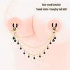 Elegant Tassel Nipple Clamps with Bells, Intimate Clamps & Butt Plug Set for Women, SM Training & Flirting, Drill-Free Design