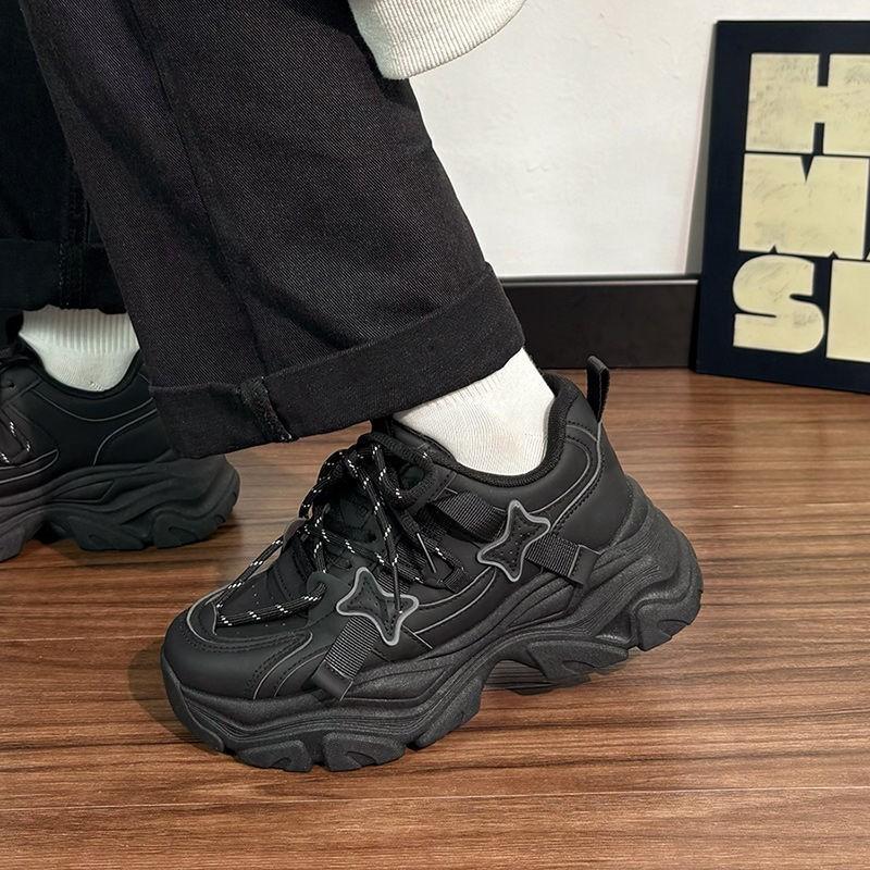 Shoes women's 2025 new popular autumn original versatile platform dad shoes high-end casual sports shoes