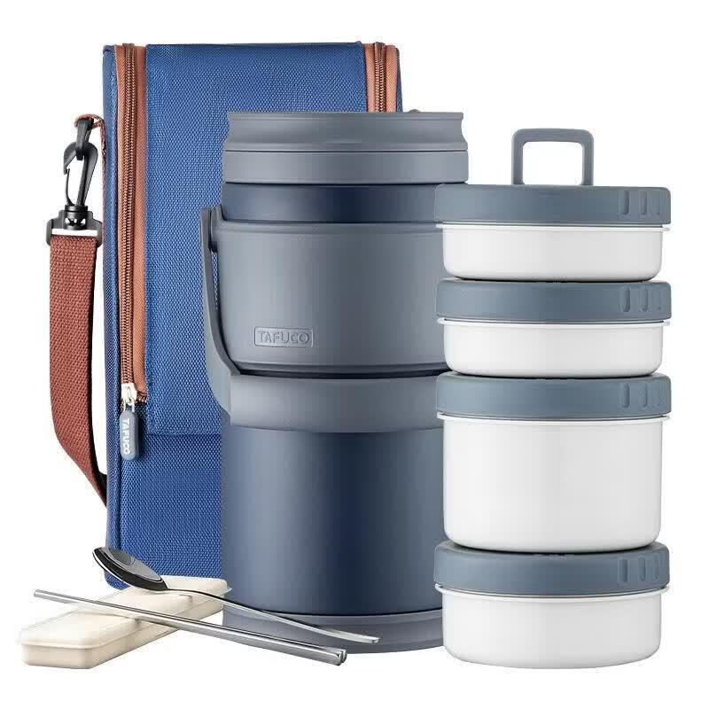 

TAFUCO 2.9L 4-Layer 316SS Portable Insulated Bento Box