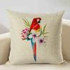 Watercolor Animal Bird Home Sofa Pillow Case Kingfisher Printed Decoration Throw Pillowcas 45x45cm Cushion Cover