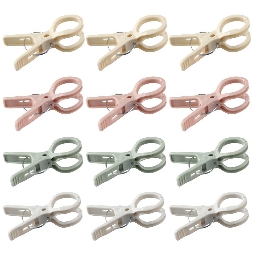 

12 шт. большие прищепки для белья, пластиковые пружинные зажимы, пружинные зажимы, подвесная вешалка для белья