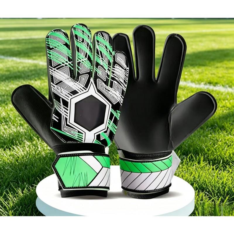 Goalkeeper Gloves Kids Adults Thick Latex Finger Protection Anti-Slip Breathable Soccer Goalie Training Match