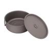 Titanium Pot 3‑5 People Portable Cooking Pot with Foldable Handles for Outdoor Camping Hiking