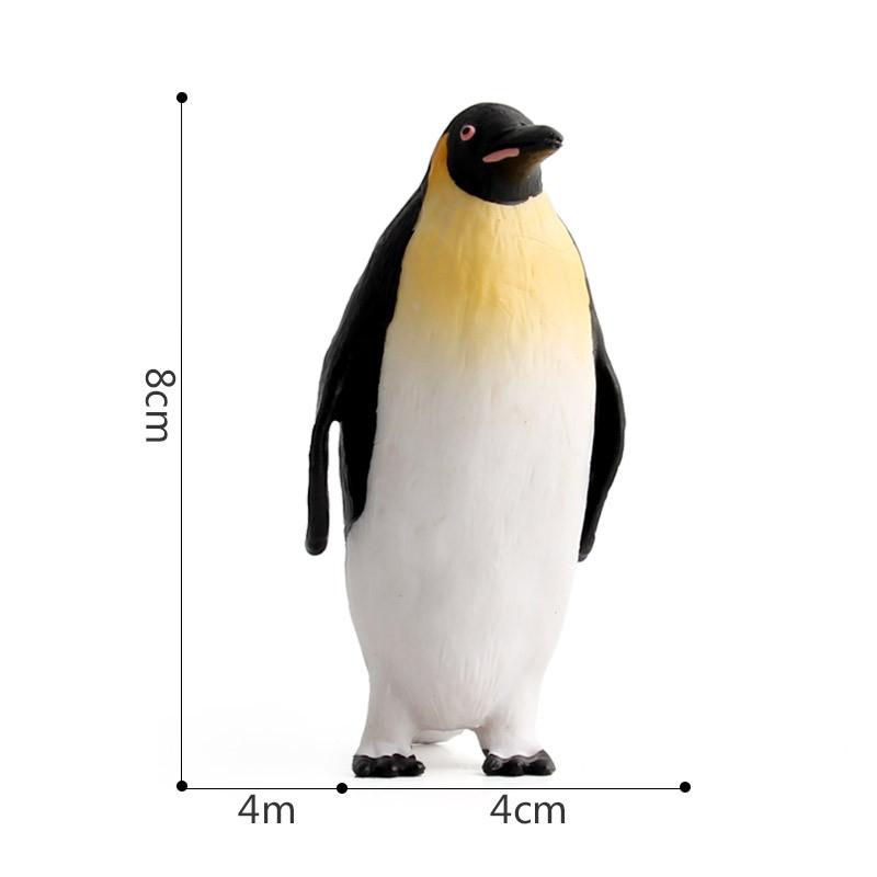 Modèle d'Animal Marin Réaliste en PVC Figurine de Manchot Empereur Antarctique Pour Collectionneurs Et Décoration