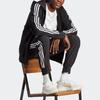 adidas French Terry 3-Stripes Full-Zip Hoodie 'Black White' Men's IC0433
