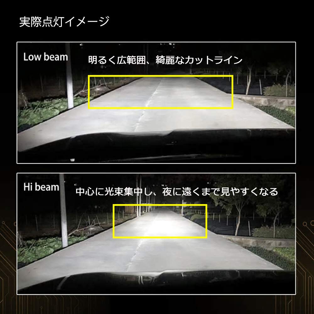 H4 LED Headlight Switching, Hi/Lo Compatible, Integrated H4 LED Bulb, Brighter Than CSP Chip,