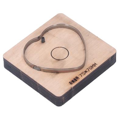 Leder Stanzform Herzform Legierter Stahl Holz Mehrzweck Schneidform Metall Vorlage Form