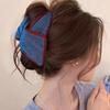 Large Fabric Bowknot Hair Clip For Women Everyday Hair Styling Comfortable Ponytail Holder for Formal Event Casual Wear
