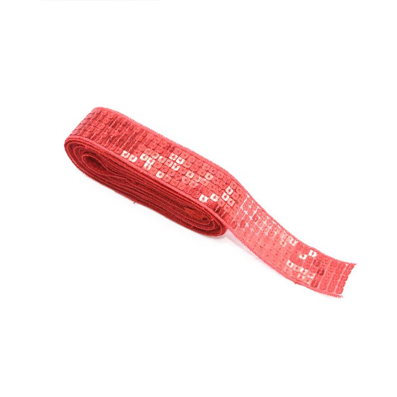 10 Yards/lot 5 Rows Square Sequin Beading Ribbon 25mm Sequin Lace Trims for Sewing Craft Garments Headdress Wedding Decoration