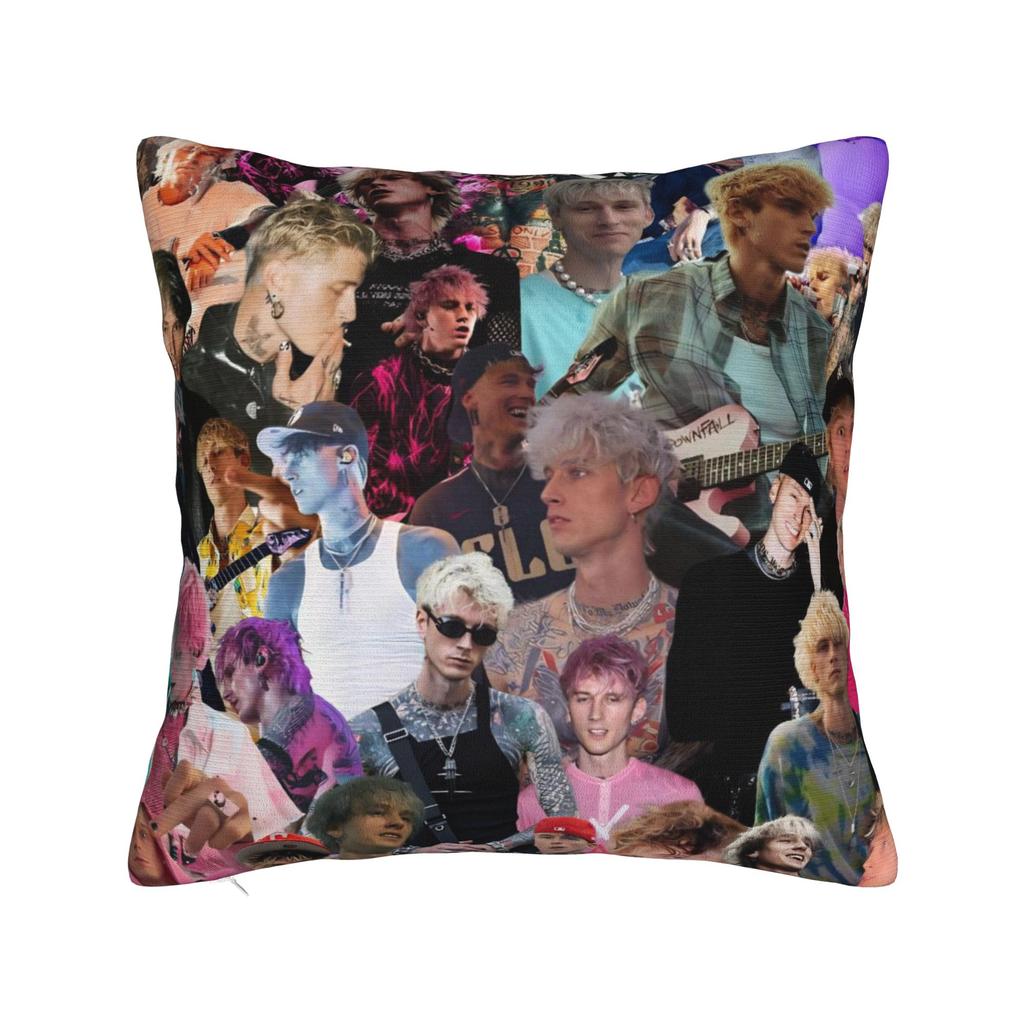 Decorative Pillow Cover MGK Lost Americana Tour 2025-2026 Merch Living Room Throw Pillow Case Cover Zipper Multi-Size