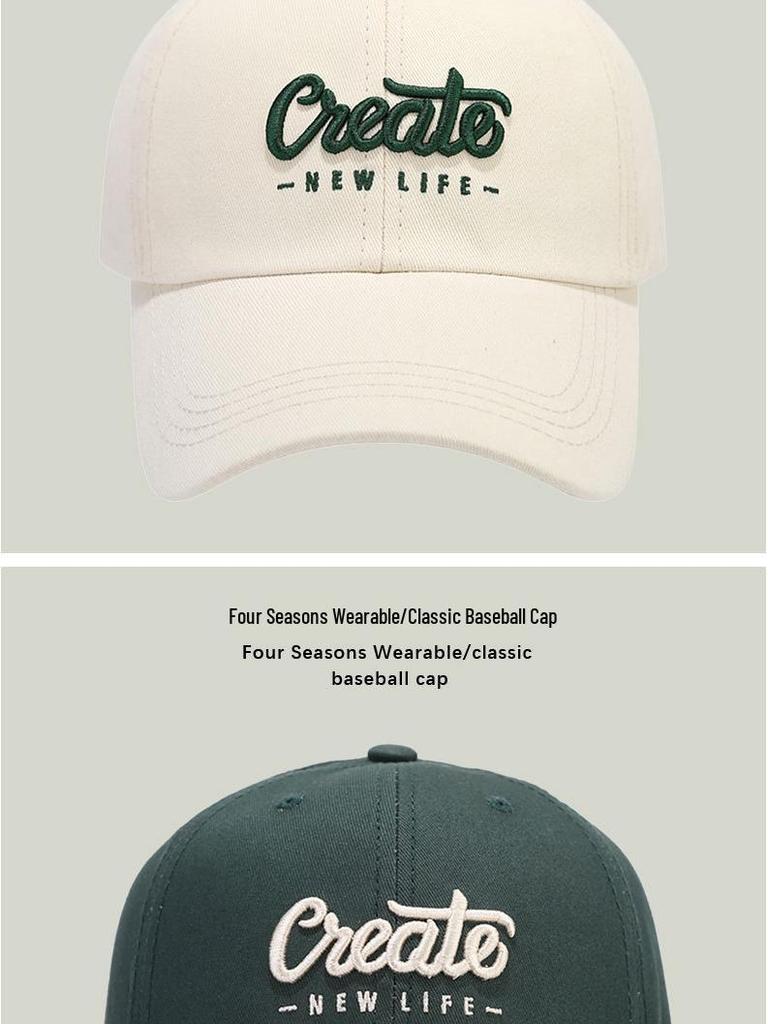 Retro Embroidered Baseball Cap with Face Cover for Men & Women - Spring/Summer Sunshade for Outdoor Travel