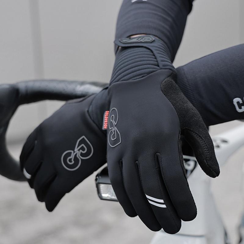 Touch Screen Cycling Gloves Gel Padded Full Finger Winter Warm Anti Slip for Men Women MTB Road Bike Riding Racing Bicycle Glove