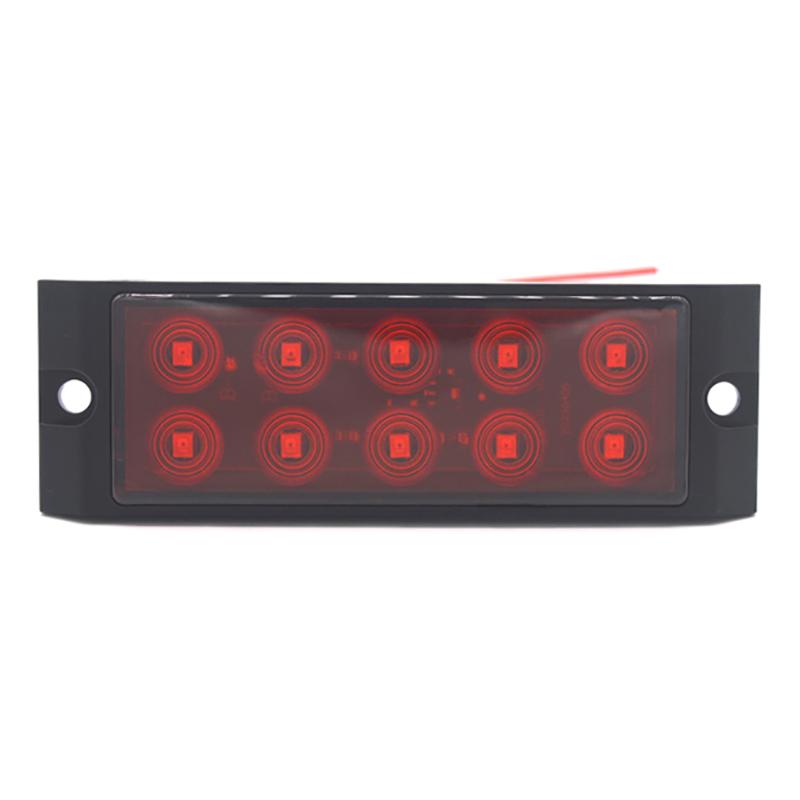1Pcs 12-24V 10 Leds Trailer Lights Waterproof Double Sides Marker Trailer Lights Car Truck Rear Tail Lamps Warning Signal Lights