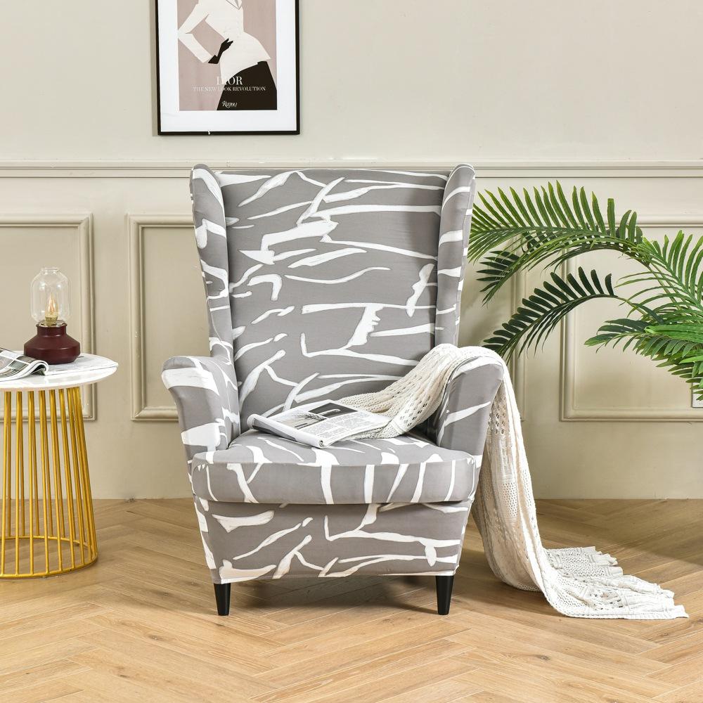 Elastic Tiger Stool Cover Chair Cover Sofa Cover All-inclusive Single Wingback Sofa Cover