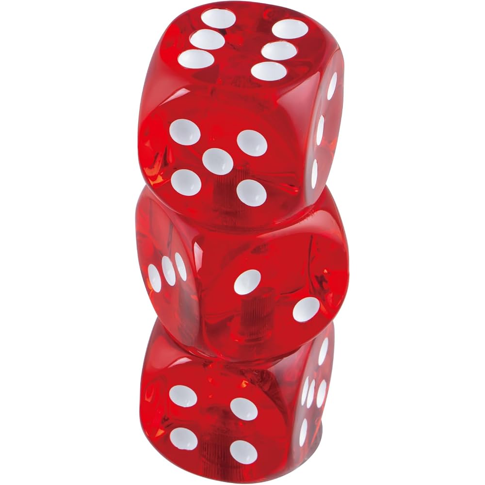 Jet Inoue Dice Shift Knob 3-Row Red 3AD 561688