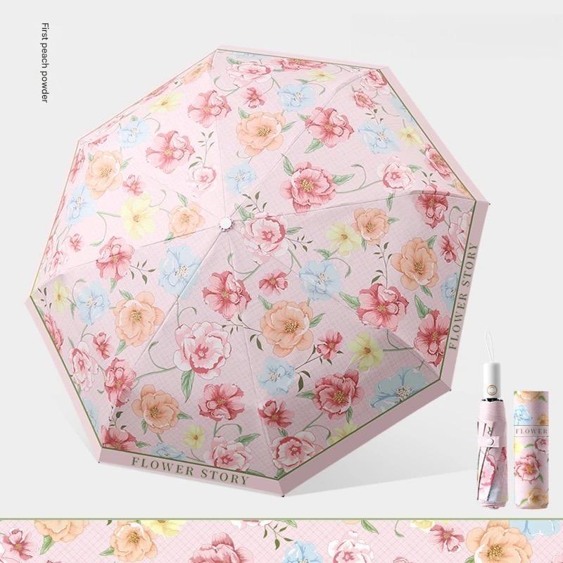 Aesthetically pleasing Automatic Umbrella UV Protection Dual-use Sun and Rain Day Safety Anti-rebound Craftsmanship Umbrella