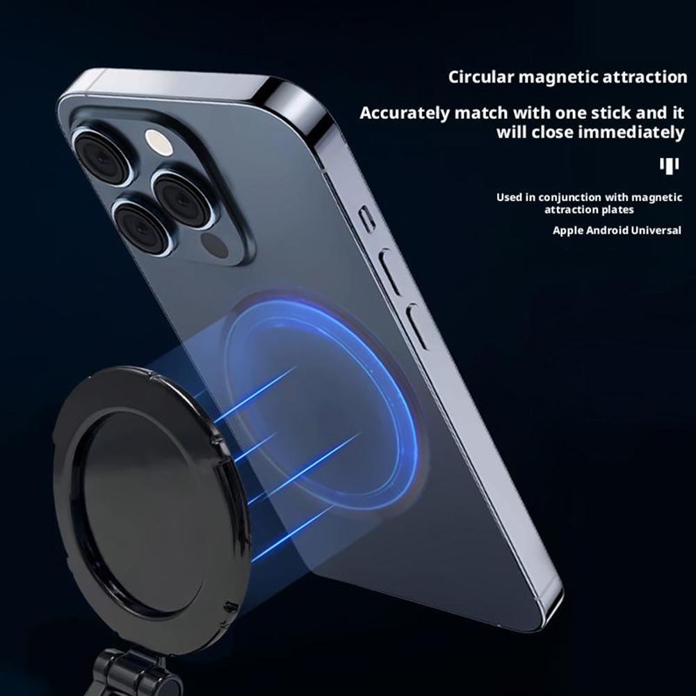 For Magsafe 360° Rotation Magnetic Bracket Phone Holder Universal Magnetic Suction Cup Folding Swivel Car Phone Holder