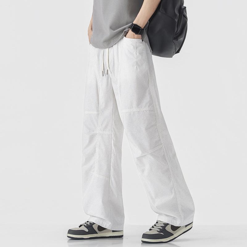 American tooling paratrooper pants deconstruction white casual pants men's new loose and comfortable tooling pants wholesale