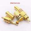 Gold-Plated Lotus RCA Solderless Audio/Video Connector Plug