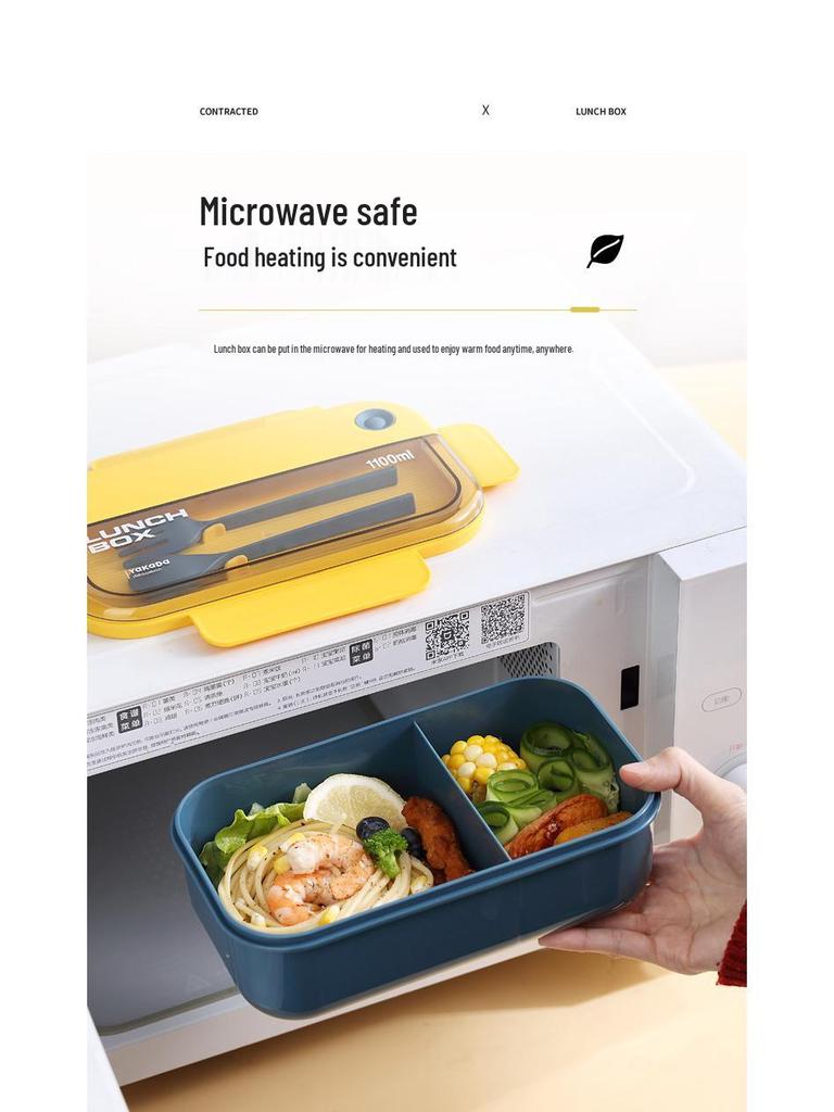 Microwave-Safe Insulated Bento Box with Cutlery for Office & School