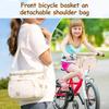 Kid Bicycle Bag Front Frame Handlebar Storage Basket Multi-Pocket Cycling Carrier Bag Hanging For Child Girl Boy Scooter