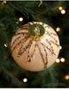8CM Velvet Wrapped Christmas Ornament Ball with Gold Powder 