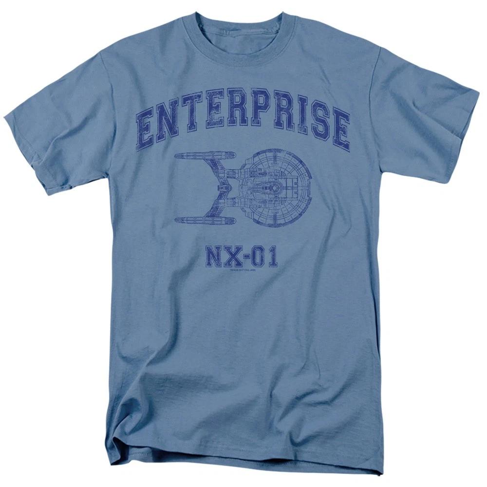 Star Trek - Enterprise Athletic -  Unisex Short Sleeve Children s T-shirt - Blue 120