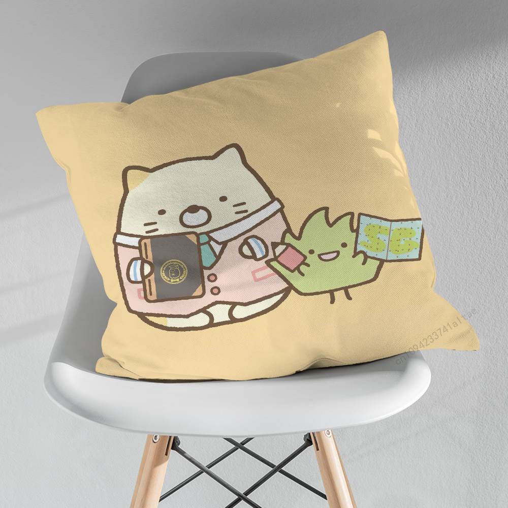 

Cute Art SSumikko GGurashi Pillow Case For 30x30cm45x45cm55x55cm For Home Bedroom Decoration And Protector 30x30cm