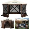 Pop-up Camping Gazebo Camping Canopy Shelter 6 Sided 12' x 12' Sun Shade