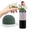 12pcs Mini Floral Holder Round Mud Blocks Wedding Arrangement Supplies Wine Bottle Decoration Floral Craft Foam Flower