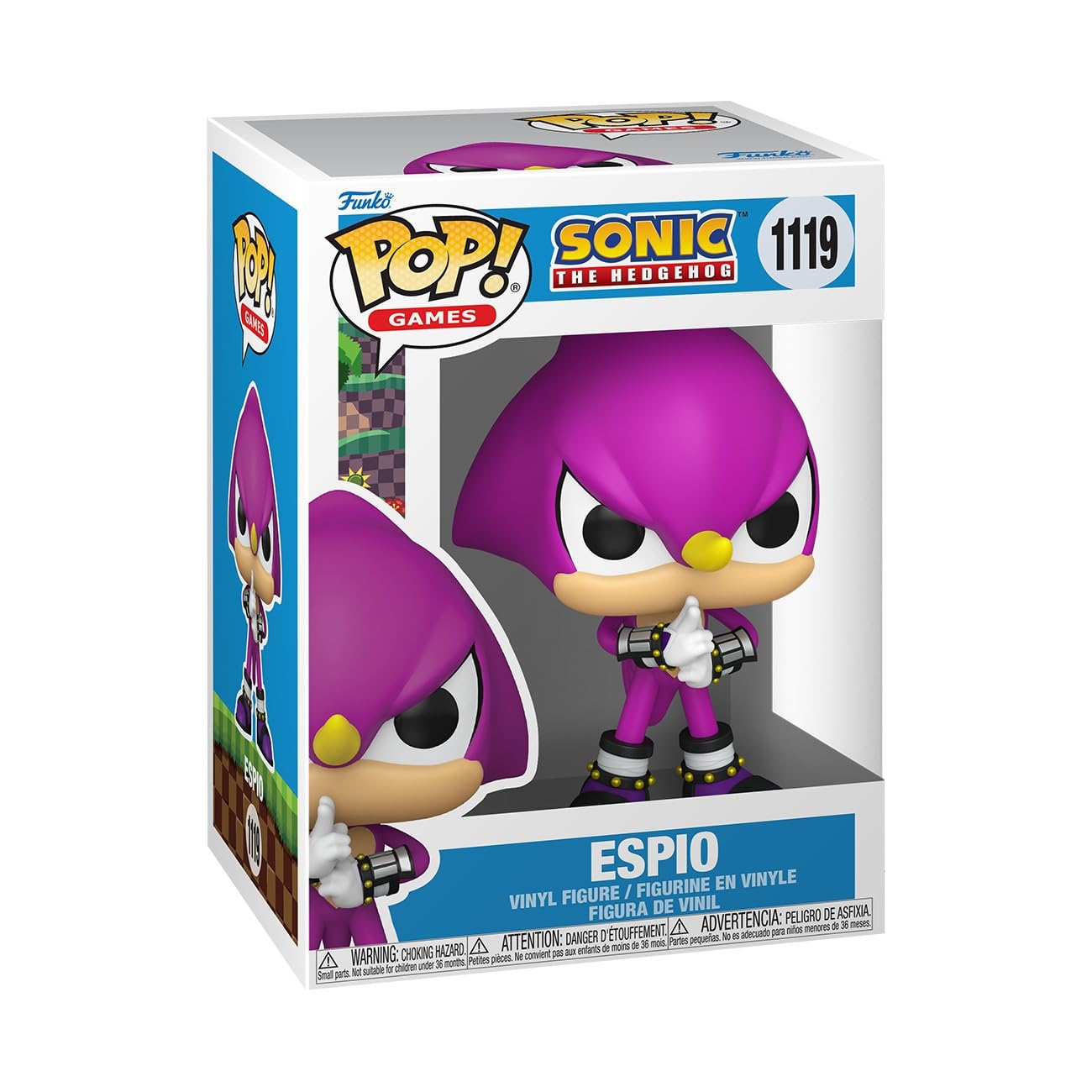 

Funko Sonic the Hedgehog Espio Chameleon Espio Collectible Vinyl Figure Gift Idea Official Merchandise Toy for Kids Adults Video Game Fans Pop! Games