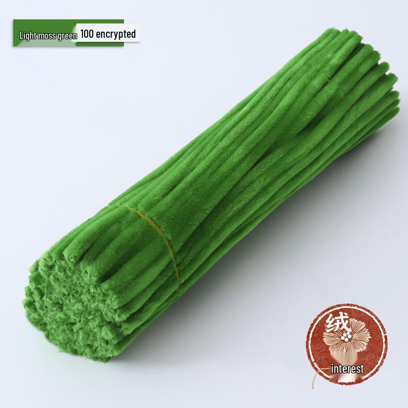Macaron Twist Stick: Encrypted Velvet & Faux Plush Chenille Stems - DIY Mixed Color Craft Pack