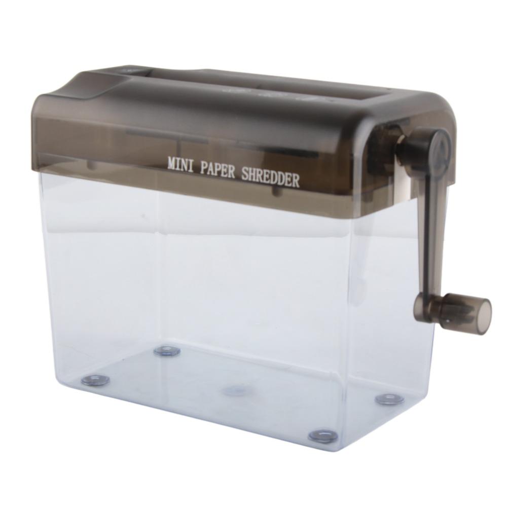 Black Manual Paper Shredder ABS Mini Hand Shredder Mini Hand File Shredder For Home