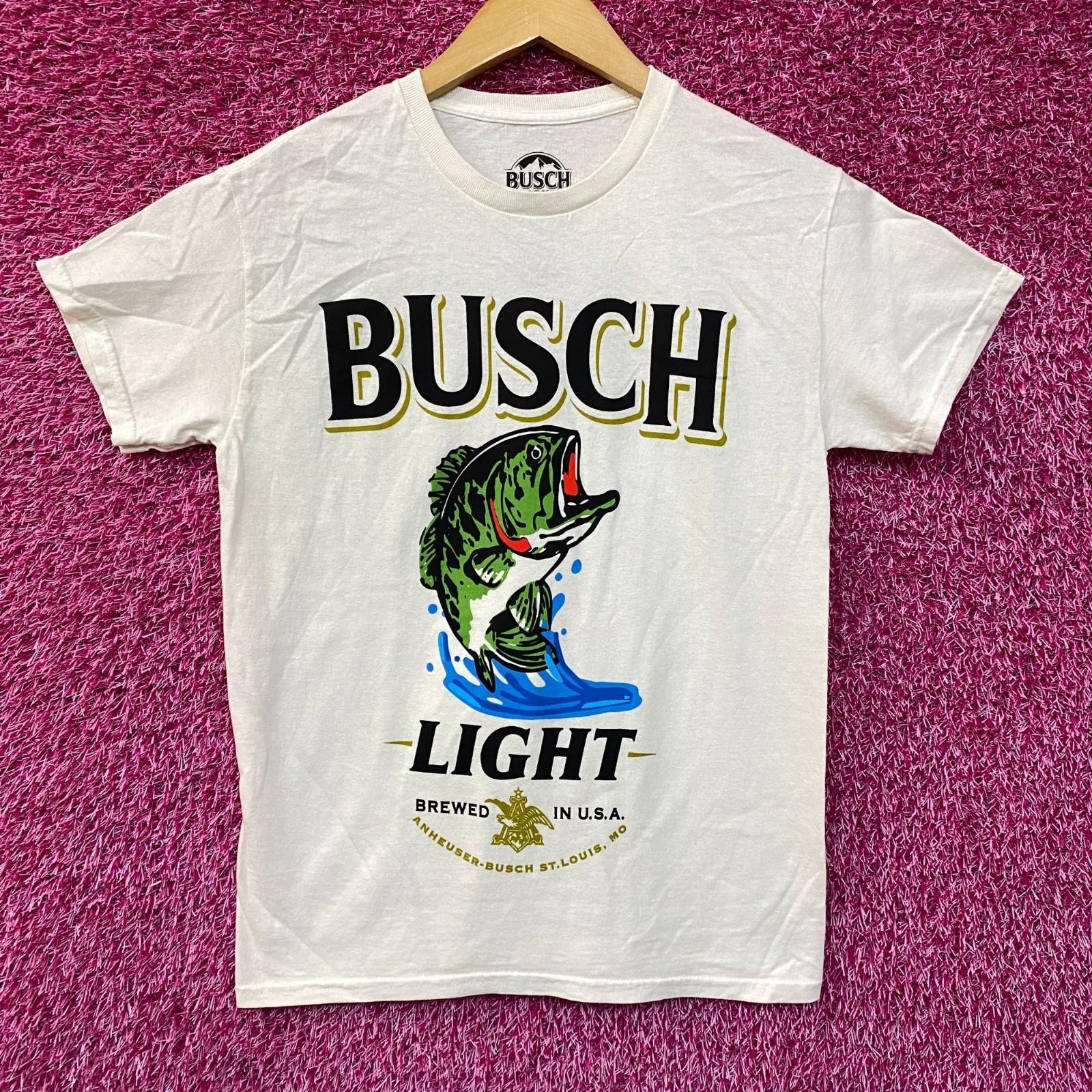Busch Busch Light Сварено для Рыбаков Цвет Бежевая Футболка 2XL