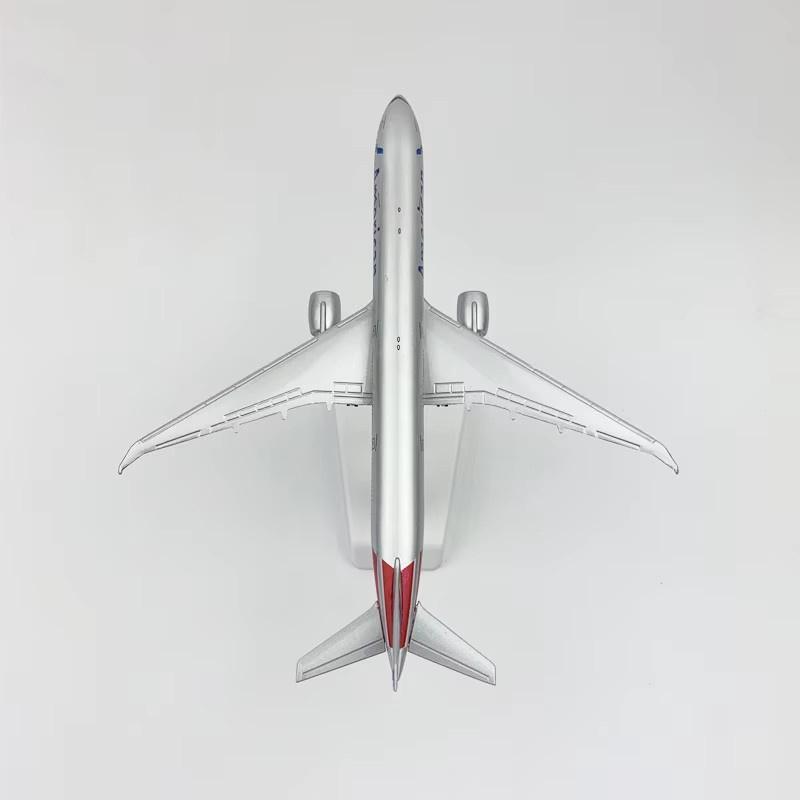Simulation 20CM American Plane Model 787 Airliner Alloy Die-Cast Airplane Toys Collectible Display Stand Children Adults